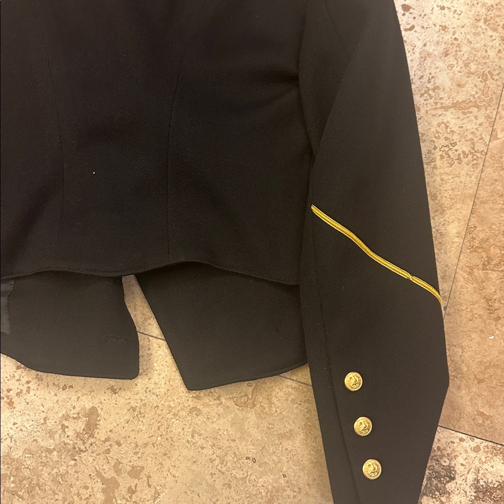 Ralph Lauren black style military style jacket with gold buttons - Picture 3 of 4